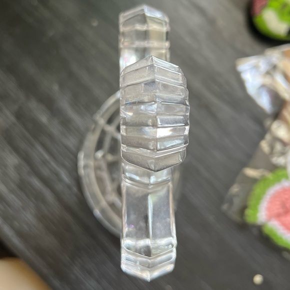 Lenox Fine Crystal Cross  Crucifix Full lead Sapphire  Germany Vintage 8" - Picture 3 of 7